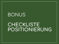 Bonus Checkliste Positionierung